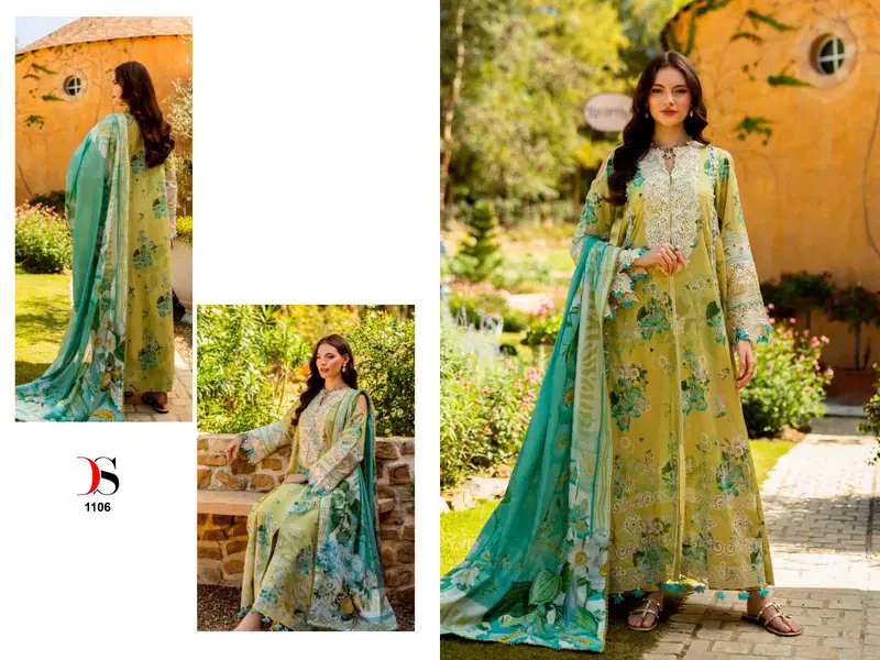 Elaf Chikankari Premium Lawn 26 By Deepsy Cotton Dupatta Pakistani Suits